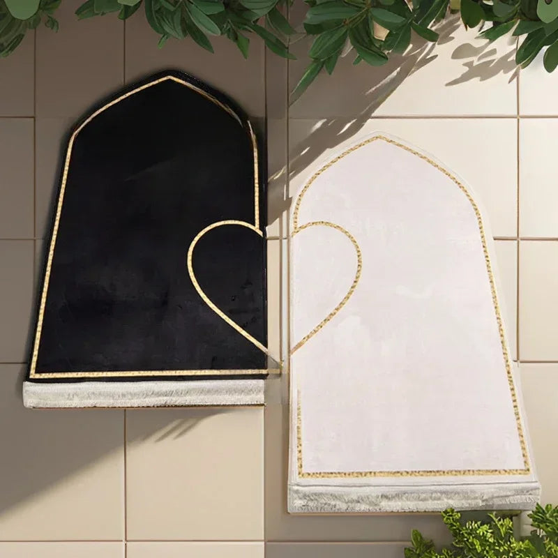 Luxury Thick Flannel Prayer Mat Set – Printed Worship Mats for Adults, Non-Slip Prayer Rug for Bedroom & Living Room