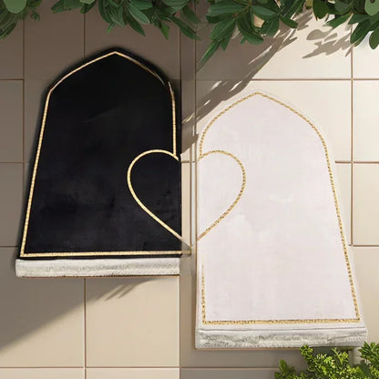 Luxury Thick Flannel Prayer Mat Set – Printed Worship Mats for Adults, Non-Slip Prayer Rug for Bedroom & Living Room