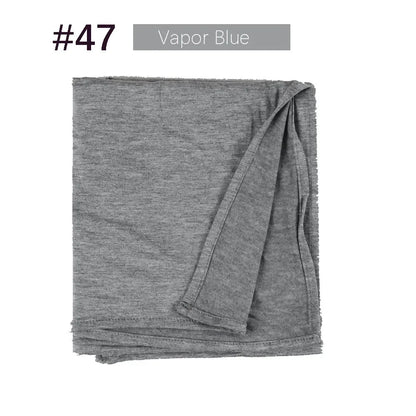 Muslim Women Stretchy Jersey Hijab Plain Cotton Jersey Hijabs  Islamic Soft Turban Head Wraps Headscarf 170X60cm