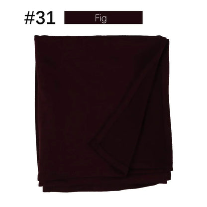 Muslim Women Stretchy Jersey Hijab Plain Cotton Jersey Hijabs  Islamic Soft Turban Head Wraps Headscarf 170X60cm