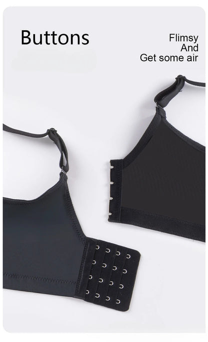 Large Size Seamless Lingerie for Women Thin and Sexy Bra Comfortable Top Up Push-up  Anti Sagging Sports Breast Collection Bras