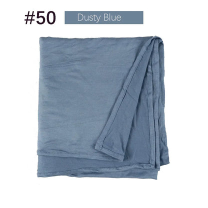 Muslim Women Stretchy Jersey Hijab Plain Cotton Jersey Hijabs  Islamic Soft Turban Head Wraps Headscarf 170X60cm