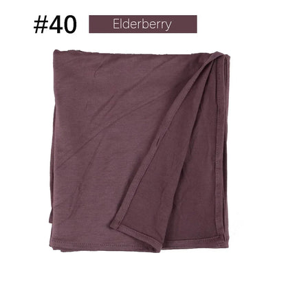 Muslim Women Stretchy Jersey Hijab Plain Cotton Jersey Hijabs  Islamic Soft Turban Head Wraps Headscarf 170X60cm