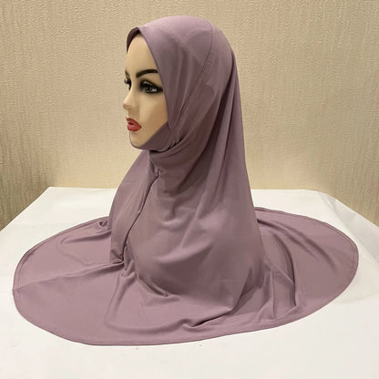 BOHOWAII Muslim Islamic Modal Hijab Scarf Instant Hijabs Headscarfs for Women Long Scarves Head Wrap Shawl Bonnet Hijabe Femme